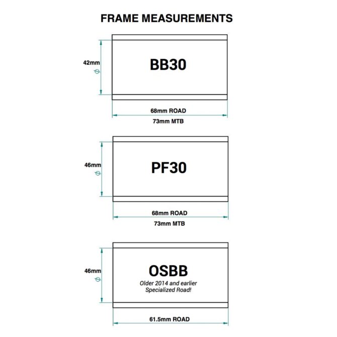 Conversion BB – Shimano Mountain
