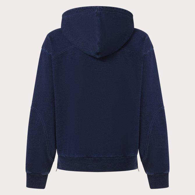 Indigo Side Zip Hoodie - Image 4