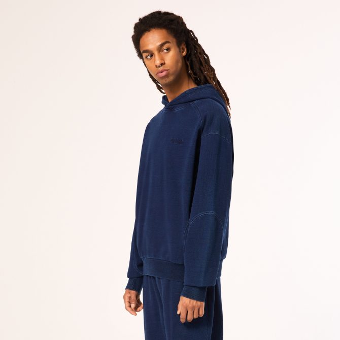 Indigo Side Zip Hoodie - Image 2