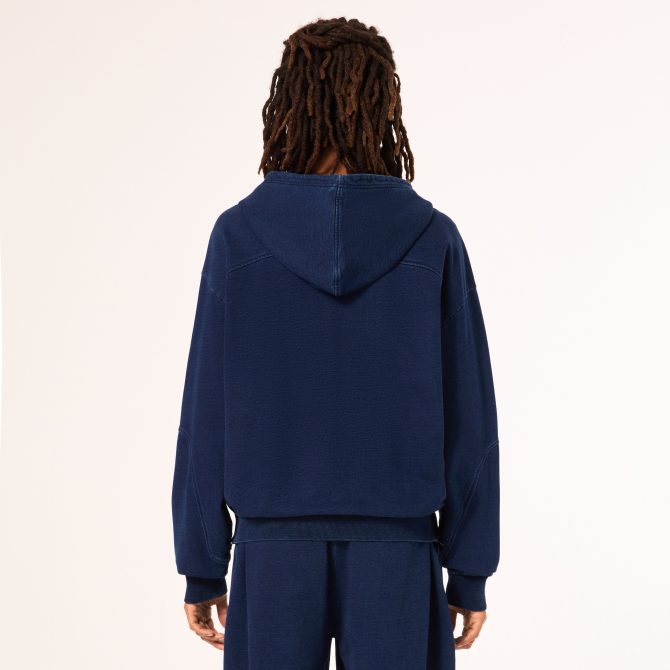 Indigo Side Zip Hoodie - Image 5